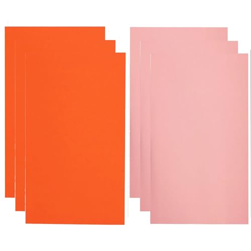 EvikoO Reparaturflicken 6 Stück Farbige wasserdichte Daunenjacken-Flicken, Selbstklebendes Flicken-Reparaturset für Sofa Kleidung Zelt Regenschirme Schuhe Jacken (Color : Orange+Pink) von EvikoO