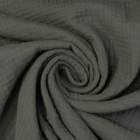 Bio-Musselin Double Gauze Uni anthrazit Bio-Musselin Double Gauze Uni anthrazit von Evlis Needle