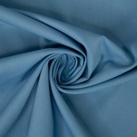 Edle Baumwollwebware Uni jeansblau von Evlis Needle