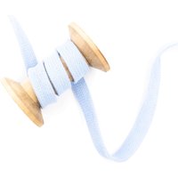 Flachkordel 15mm - Hoodie Kordel hellblau von Evlis Needle