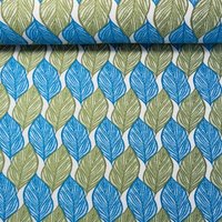 Jacquard Dekostoff Cohiba grün-blau von Evlis Needle