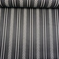 Jacquard Dekostoff Sault schwarz von Evlis Needle