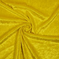 Pannesamt elastisch gelb von Evlis Needle