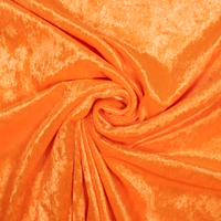 Pannesamt elastisch neon orange von Evlis Needle