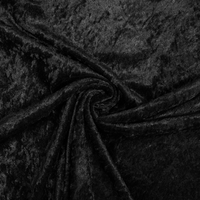 Pannesamt elastisch schwarz von Evlis Needle