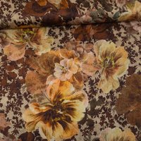 Viskosesatin Italienische Kollektion Big Blossoms beige Viskosesatin Italienische Kollektion Big Blossoms beige von Evlis Needle
