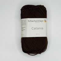 Wollknäuel Baumwolle Catania dunkelbraun von Evlis Needle