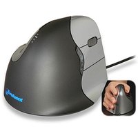 Evoluent Vertical Mouse 4 rechts Maus ergonomisch kabelgebunden grau, anthrazit von Evoluent