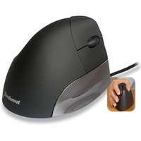 Evoluent Vertical Mouse Standard rechts Maus ergonomisch kabelgebunden schwarz, silber von Evoluent