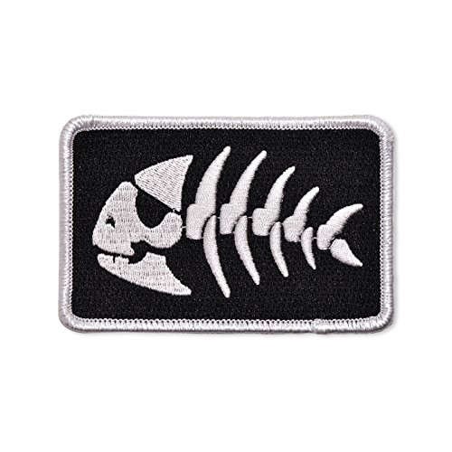 FSM Jolly Piratenfisch bestickter Aufnäher, 9 cm breit FSM Jolly Piratenfisch bestickter Aufnäher, 9 cm breit von EvolveFISH
