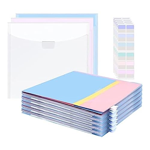 Evzvwruak 50 transparente Scrapbook-Papier-Organizer mit 120 Haftindex-Tabs für Sammelalben, Papier, Karton, Vinyl-Papier-Set Evzvwruak 50 transparente Scrapbook-Papier-Organizer mit 120 Haftindex-Tabs für Sammelalben, Papier, Karton, Vinyl-Papier-Set von Evzvwruak