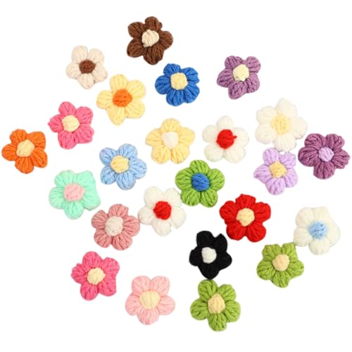 Ewanda store 150 Stück Häkelblumen, gestrickte Puffgarn, Blumen für Bastelarbeiten, Verzierungen, DIY-Haarreifen, Hüte, Bekleidungszubehör Ewanda store 150 Stück Häkelblumen, gestrickte Puffgarn, Blumen für Bastelarbeiten, Verzierungen, DIY-Haarreifen, Hüte, Bekleidungszubehör von Ewanda store