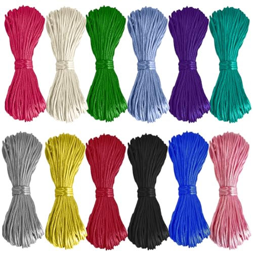Ewparts 240 Meter Nylonschnur 2mm Satinkordel Satinschnur Nylonschnur für Armbänder Satin Rattail Schnur Satin Nylonschnur Nylonfaden Seidenschnur Satinkordel für Kumihimo, chinesische Knotenkunst Ewparts 240 Meter Nylonschnur 2mm Satinkordel Satinschnur Nylonschnur für Armbänder Satin Rattail Schnur Satin Nylonschnur Nylonfaden Seidenschnur Satinkordel für Kumihimo, chinesische Knotenkunst von Ewparts
