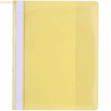 10 x Exacompta Sichthefter A4 PVC mit Innentasche gelb von Exacompta