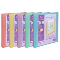 15 Exacompta Kreacover Präsentationsringbuch 4-Ringe farbsortiert 4,0 cm DIN A4 von Exacompta