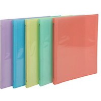 Exacompta Kreacover Pastell Ringbücher 4-Ringe farbsortiert 2,0 cm DIN A4, 20 St. von Exacompta