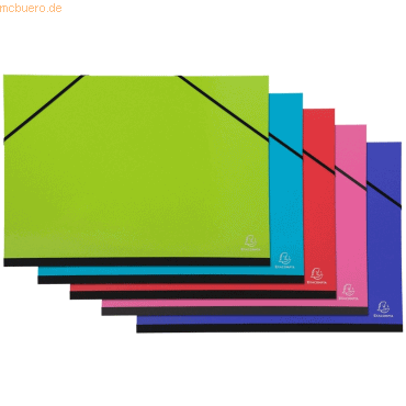 5 x Exacompta Zeichenmappe 28x38cm mit Gummizug farbig sortiert 5 x Exacompta Zeichenmappe 28x38cm mit Gummizug farbig sortiert von Exacompta