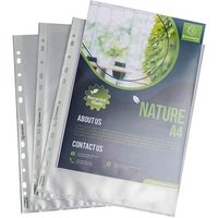 50 Exacompta Prospekthüllen Forever DIN A4+ transparent genarbt 0,09 mm von Exacompta