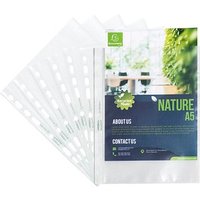 Exacompta Prospekthüllen Forever DIN A5 transparent genarbt 0,06 mm, 50 St. von Exacompta