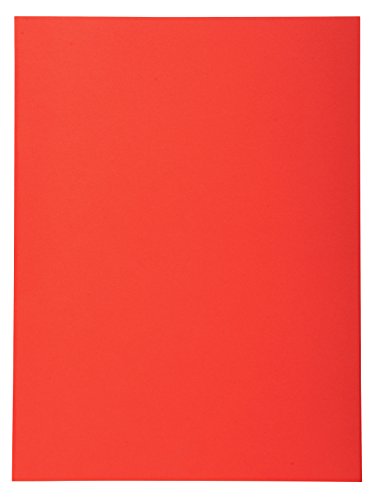 Exacompta 420012E 100er Pack Aktendeckel Forever® 170 g/m2 Aus Recycling-Karton für DIN A4 Blauer Engel ideal für die lose Blatt-Ablage rot Sammelmappe Dokumentenmappe von EXACOMPTA