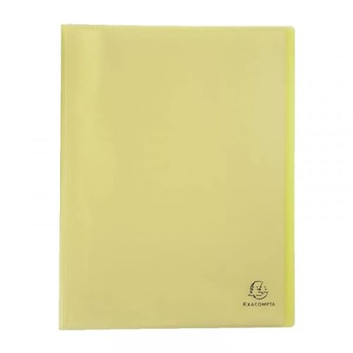 EXACOMPTA Chromaline Dokumentenmappe A4, Pastellfarben, 80 Seiten, 40 Hüllen, Gelb von Exacompta