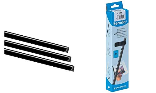 EXACOMPTA Klemmschiene Serodo, A4, 6 mm, transparent, Sie erhalten 1 Packung, Packungsinhalt: 25 Stück EXACOMPTA Klemmschiene Serodo, A4, 6 mm, transparent, Sie erhalten 1 Packung, Packungsinhalt: 25 Stück von Exacompta