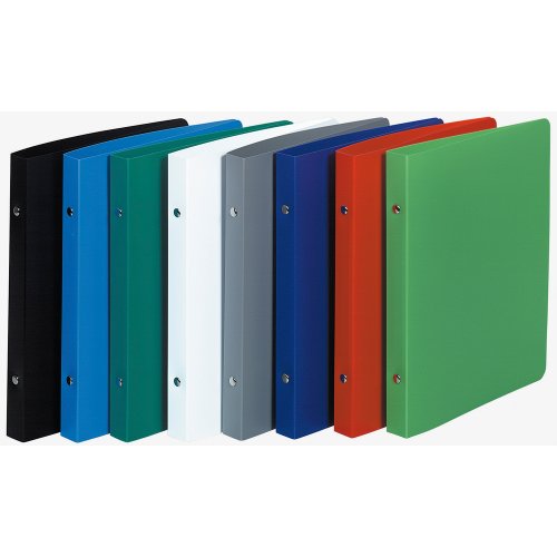 EXACOMPTA Ordner, 23 x 20 cm, für Blätter, 17 x 22 cm, 2 Ringe, 15 mm, zufällige Farbauswahl, 3 Stück EXACOMPTA Ordner, 23 x 20 cm, für Blätter, 17 x 22 cm, 2 Ringe, 15 mm, zufällige Farbauswahl, 3 Stück von Exacompta