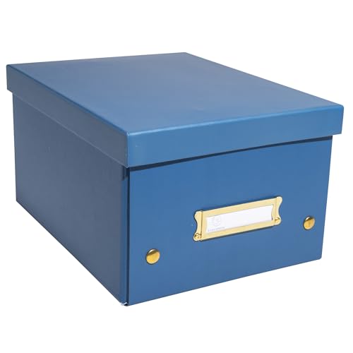EXACOMPTA - Ref. 62252E – 1 Aufbewahrungsbox Neo Déco – aus Karton – flach verpackt – einfacher Aufbau dank Druckknöpfen – Format A5 – Maße 20 x 26 x 15 cm – Farbe Blau EXACOMPTA - Ref. 62252E – 1 Aufbewahrungsbox Neo Déco – aus Karton – flach verpackt – einfacher Aufbau dank Druckknöpfen – Format A5 – Maße 20 x 26 x 15 cm – Farbe Blau von Exacompta