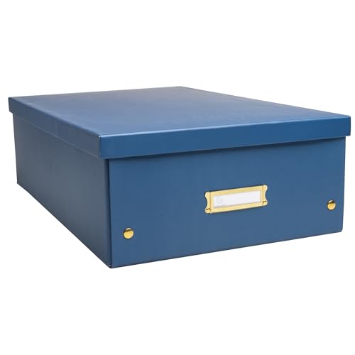EXACOMPTA - Ref. 62452E – 1 Aufbewahrungsbox Neo Déco – aus Karton – flach verpackt – einfacher Aufbau dank Druckknöpfen – Format A3 – Maße 33 x 50 x 18 cm – Farbe Blau EXACOMPTA - Ref. 62452E – 1 Aufbewahrungsbox Neo Déco – aus Karton – flach verpackt – einfacher Aufbau dank Druckknöpfen – Format A3 – Maße 33 x 50 x 18 cm – Farbe Blau von EXACOMPTA
