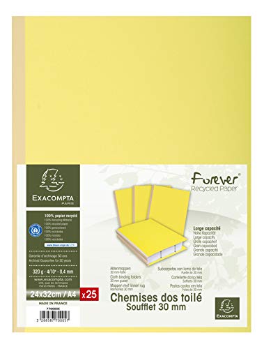 EXACOMPTA Sammelmappe, aus Karton, 320 g/qm, gelb VE = 1 von Exacompta