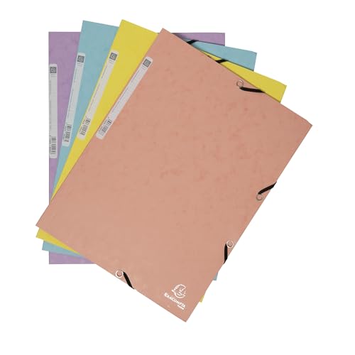 Elastomap Exacompta Aquarel A4 3 kleppen 400gr glanskarton assorti | 5 stuks Elastomap Exacompta Aquarel A4 3 kleppen 400gr glanskarton assorti | 5 stuks von Exacompta