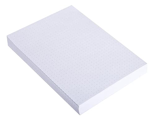 Exacompta 10706E 100er Pack Karteikarten gepunkted DIN A4 ideal für die Schule, zum Lernen von Vokabeln Flashcards Memo Lernkarten Lernkartei 210 x 297 mm weiß von Exacompta