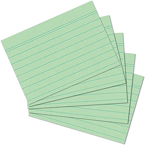 Exacompta 10840SE 100er Pack Premium Karteikarten liniert DIN A7 ideal für die Schule, zum Lernen von Vokabeln und passend zur Bunnybox Lernkartei 74 x 105 mm grün Exacompta 10840SE 100er Pack Premium Karteikarten liniert DIN A7 ideal für die Schule, zum Lernen von Vokabeln und passend zur Bunnybox Lernkartei 74 x 105 mm grün von Exacompta