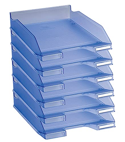 Exacompta 11310D 6er Pack Premium Briefablage Combo Midi DIN A4. Ideale Briefkörbe für Ihre Organisation. Robuste und stapelbare Ablagekörbe eisblau transluzent Exacompta 11310D 6er Pack Premium Briefablage Combo Midi DIN A4. Ideale Briefkörbe für Ihre Organisation. Robuste und stapelbare Ablagekörbe eisblau transluzent von Exacompta