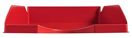 Exacompta 123107D Premium Briefablage Ecotray DIN A4. Idealer Briefkorb für Ihre Organisation. Robuster und stapelbarer Ablagekorb rot von Exacompta