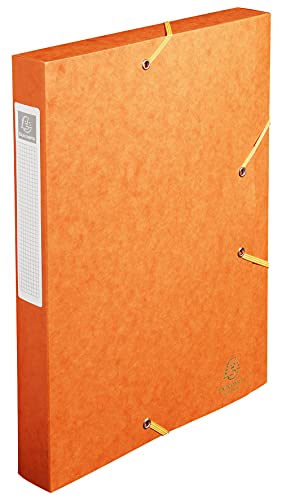 Exacompta 14017H Premium Sammelbox mit Gummizug 40 mm breit aus extra starkem Colorspan-Karton mit Rückenschild für DIN A4 Archivbox Heftbox Dokumentenbox Zeichenbox Sammelmappe orange Exacompta 14017H Premium Sammelbox mit Gummizug 40 mm breit aus extra starkem Colorspan-Karton mit Rückenschild für DIN A4 Archivbox Heftbox Dokumentenbox Zeichenbox Sammelmappe orange von Exacompta