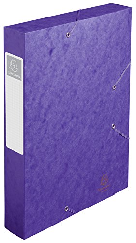 Exacompta 16015H Premium Sammelbox mit Gummizug 60 mm aus extra starkem Colorspan-Karton mit Rückenschild für DIN A4 Archivbox Heftbox Dokumentenbox Zeichenbox Sammelmappe violett Exacompta 16015H Premium Sammelbox mit Gummizug 60 mm aus extra starkem Colorspan-Karton mit Rückenschild für DIN A4 Archivbox Heftbox Dokumentenbox Zeichenbox Sammelmappe violett von Exacompta
