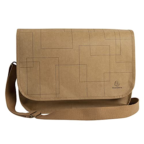 Exacompta 17650E Premium Tasche Eterneco mit 15" Laptopfach und Gurt wasserabweisend aus pflanzlichen und veganen Materialien ideale Umhängetasche für Schule, Uni und Arbeit Kunstlederoptik braun Exacompta 17650E Premium Tasche Eterneco mit 15" Laptopfach und Gurt wasserabweisend aus pflanzlichen und veganen Materialien ideale Umhängetasche für Schule, Uni und Arbeit Kunstlederoptik braun von Exacompta