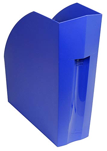 Exacompta 180101D Premium Stehsammler The Magazine für DIN A4 aus Recycling-Kunststoff, ideal für die Ablage Ihre Dokumente Zeitschriftensammler Blauer Engel Aktenordner Forever kobaltblau von multiform