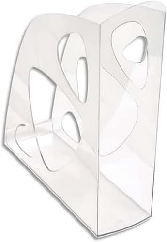 Exacompta 18123D Premium Stehsammler ECOMAG aus Kunststoff Office 248 x 77 x 257 mm Kristall, perfekt zur Aufbewahrung von Zeitschriften Katalogen von Exacompta