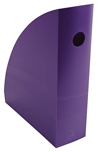 Exacompta 18220D Stehsammler (Mag-Cube, 266x82x305 mm, für DIN A4+, robust und praktisch) 1 Stück violett von Exacompta