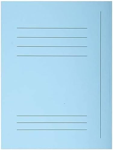 Exacompta 235006E 50er Pack Einschlagmappen SUPER. Aus Manila-Karton mit 3 Innenklappen für DIN A4 Pastellfarbe hellblau Juris-Mappe Sammelmappe Dokumentenmappe Aufbewahrungsmappe von Exacompta