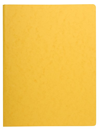 Exacompta 240135E Spiral-Schnellhefter (Federmechanik, Manila-Karton, DIN A4, Kapazität bis 300 Blatt, 425g) 1 Stück gelb von Exacompta