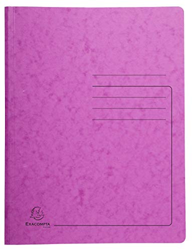 Exacompta 240227E Spiralhefter Colorspan bedruckt, 24 x 32cm, für DIN A4, bis zu 300 Blatt, 1 Stück, rosa von Exacompta