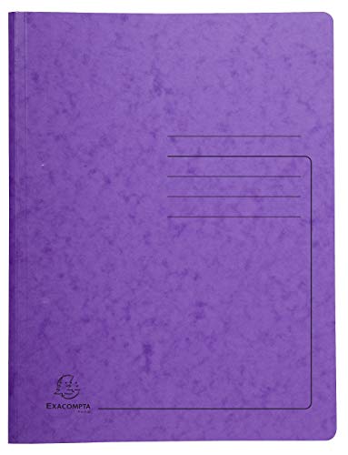 Exacompta 240228E Spiralhefter Colorspan bedruckt, 24 x 32cm, für DIN A4, bis zu 300 Blatt, 1 Stück, violett von Exacompta