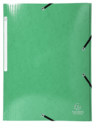 Exacompta 25er Pack Premium Einschlagmappe Iderama. Aus Colorspan-Karton DIN A4 mit 2 Gummizügen und 3 Klappen grün Sammelmappe Dokumentenmappe ideal für Büro und Schule Exacompta 25er Pack Premium Einschlagmappe Iderama. Aus Colorspan-Karton DIN A4 mit 2 Gummizügen und 3 Klappen grün Sammelmappe Dokumentenmappe ideal für Büro und Schule von Exacompta