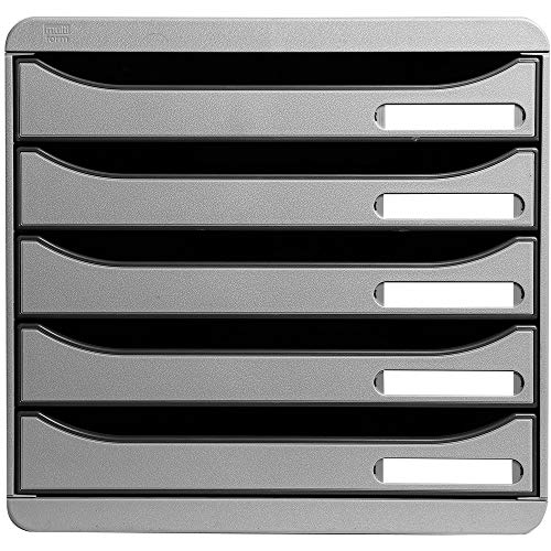 Exacompta 309740D Premium Ablagebox mit 5 Schubladen für DIN A4+ Dokumente. Stapelbare Schubladenbox mit hoher Kapazität für mehr Platz auf dem Schreibtisch Big Box Plus Office Lichtgrau Exacompta 309740D Premium Ablagebox mit 5 Schubladen für DIN A4+ Dokumente. Stapelbare Schubladenbox mit hoher Kapazität für mehr Platz auf dem Schreibtisch Big Box Plus Office Lichtgrau von Exacompta