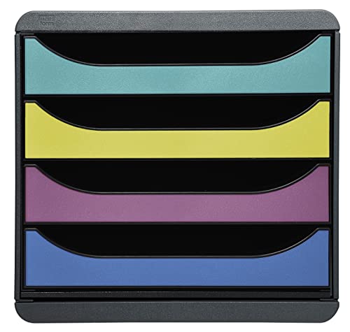 Exacompta 3104293D Öko-Ablagebox Forever Young mit 4 Schubladen für DIN A4+ Dokumente. Belastbare Schubladenbox aus 100% Recycling-Kunstsoff Blauer Engel Big Box Schwarz|Forever Young Exacompta 3104293D Öko-Ablagebox Forever Young mit 4 Schubladen für DIN A4+ Dokumente. Belastbare Schubladenbox aus 100% Recycling-Kunstsoff Blauer Engel Big Box Schwarz|Forever Young von Exacompta