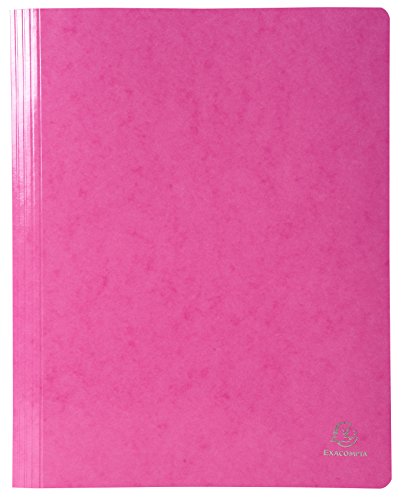 Exacompta 380803B Schnellhefter (Iderama, beschichteter Premium-Manila-Karton, wasserabweisend, 355g, A4) 1 Stück rosa von Exacompta