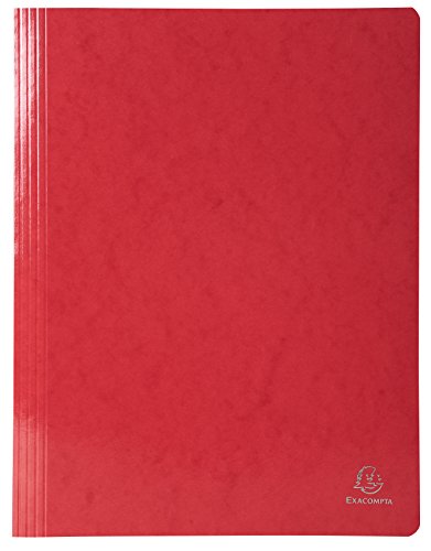 Exacompta 380803B Schnellhefter (Iderama, beschichteter Premium-Manila-Karton, wasserabweisend, 355g, A4) 1 Stück rot von Exacompta